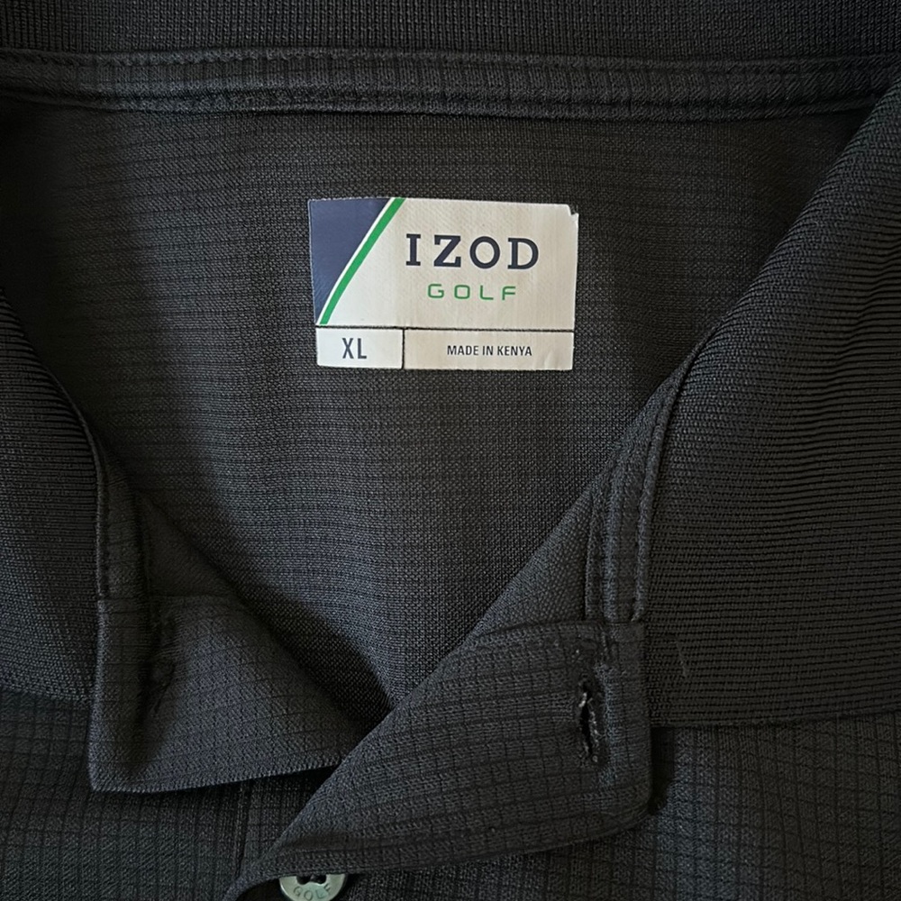 Black IZOD Golf Polo XL